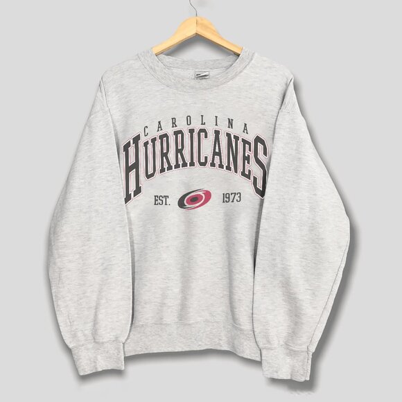 Carolina Hurricanes Sweatshirt, Retro North Carolina Hurricanes Hockey Shirt Tee - Picture 1 of 2
